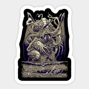 CTHULHU INVADES NY Sticker